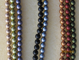 Gloria: Netted Pearl Rope Bangle - Beads